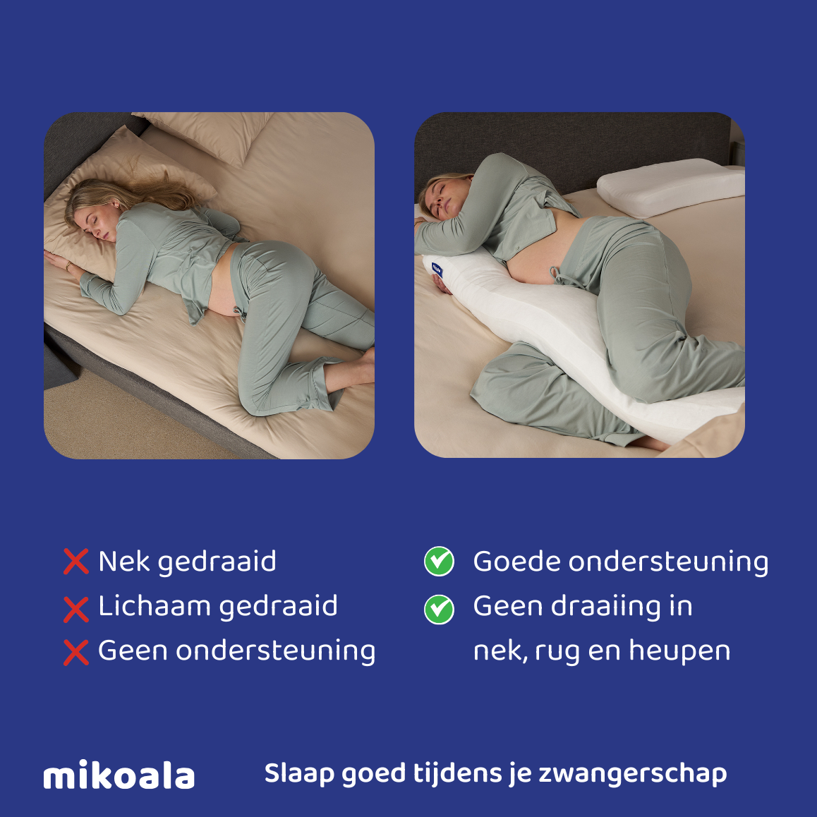 Body Pillow: Body / Maternity Pillow in Comfort Cover - Ligwijzer.nl